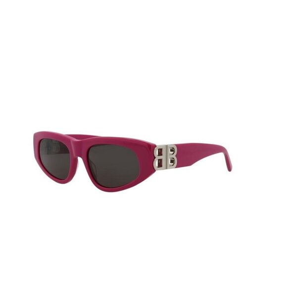 Balenciaga Womens Cat Eye Fuchsia Silver Grey Fashion Designer Eyewear - Picture 1 of 4